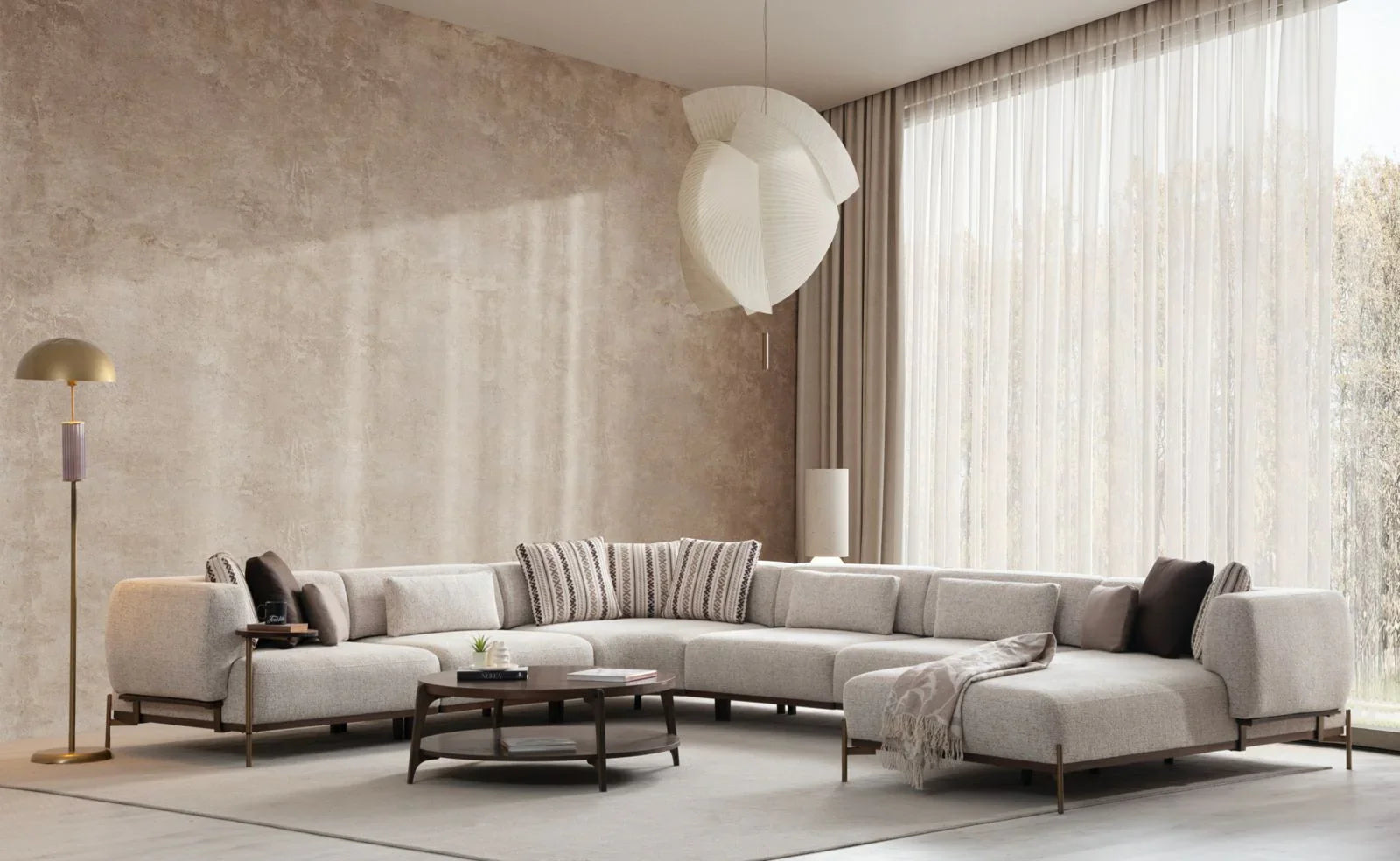 Tesla Köşe Koltuk / Maxi U Köşe (330x420x195) - Rossohome