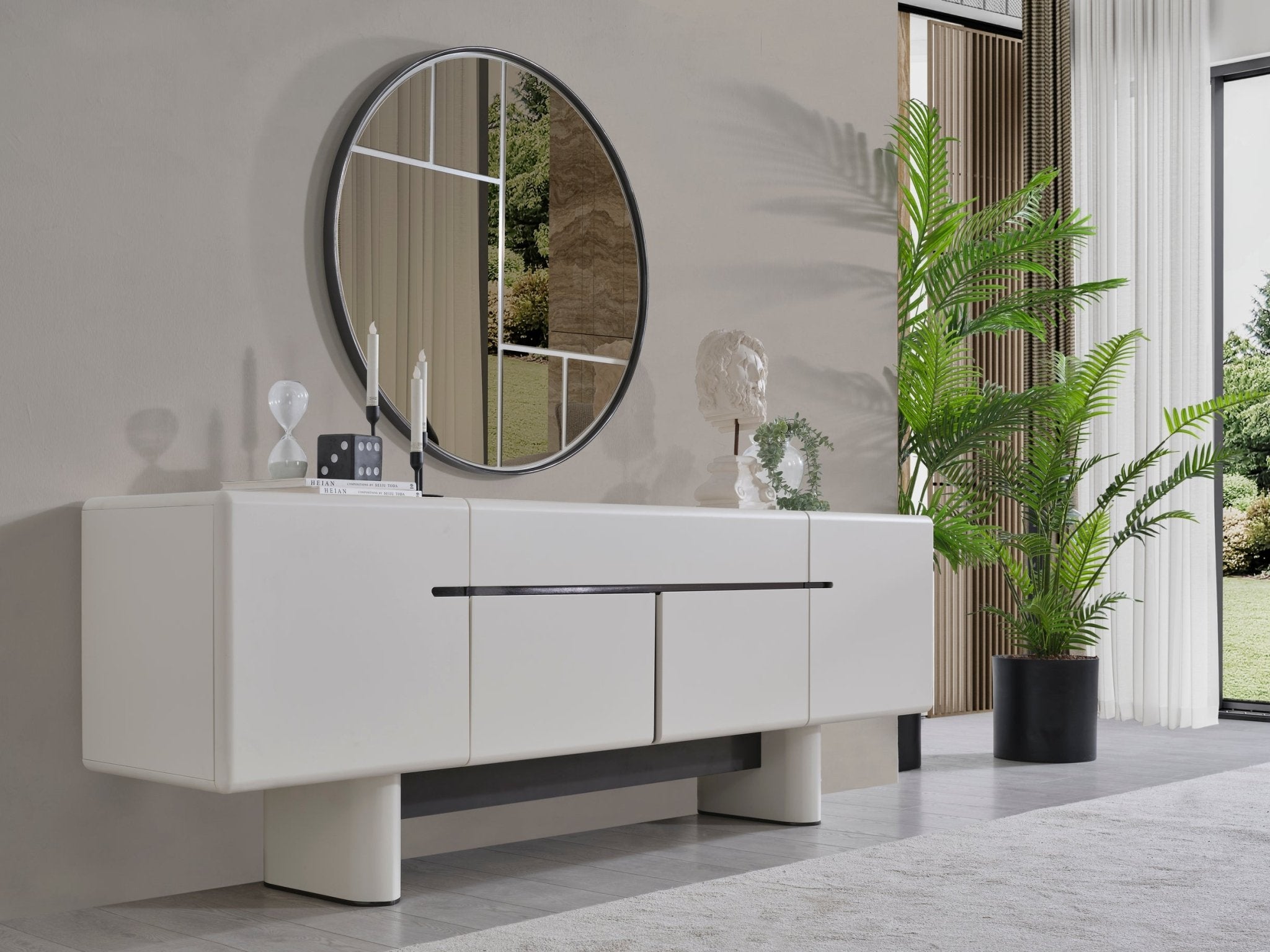 Premium Denver Konsol + Ayna - Rossohome