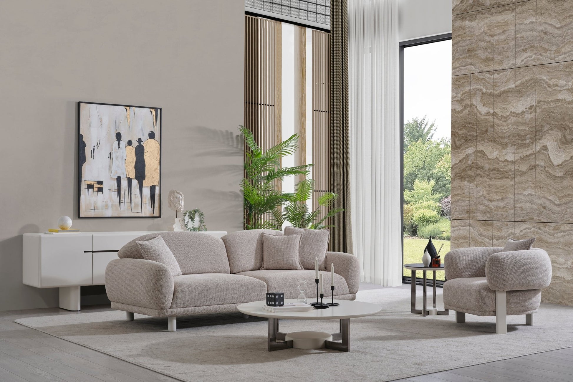 Premium Denver Üçlü Koltuk - Rossohome