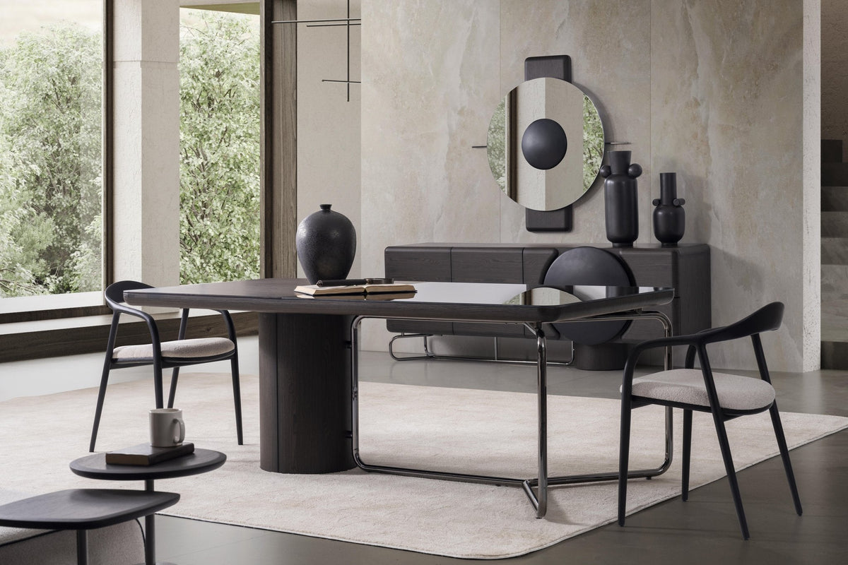 Lucca Siyah Sandalye (6'lı Set) - Rossohome