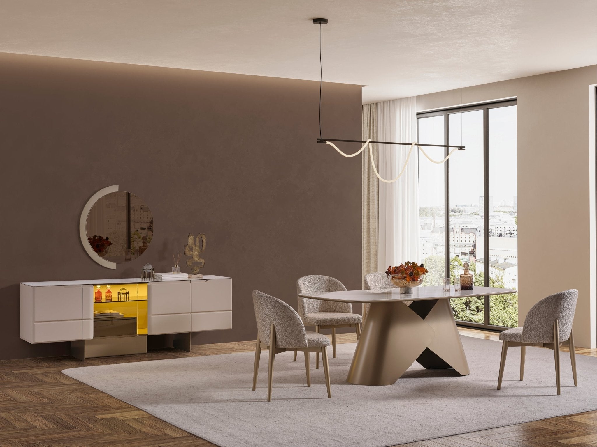 Nordic Luxury Yemek Odası - Rossohome