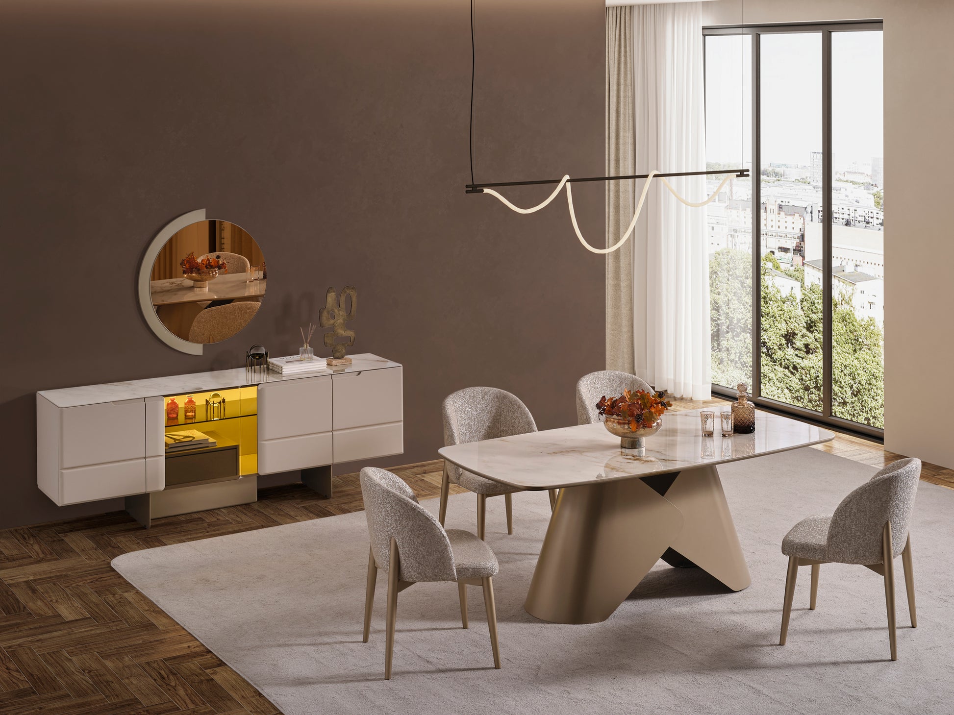 Nordic Luxury Yemek Odası - Rossohome