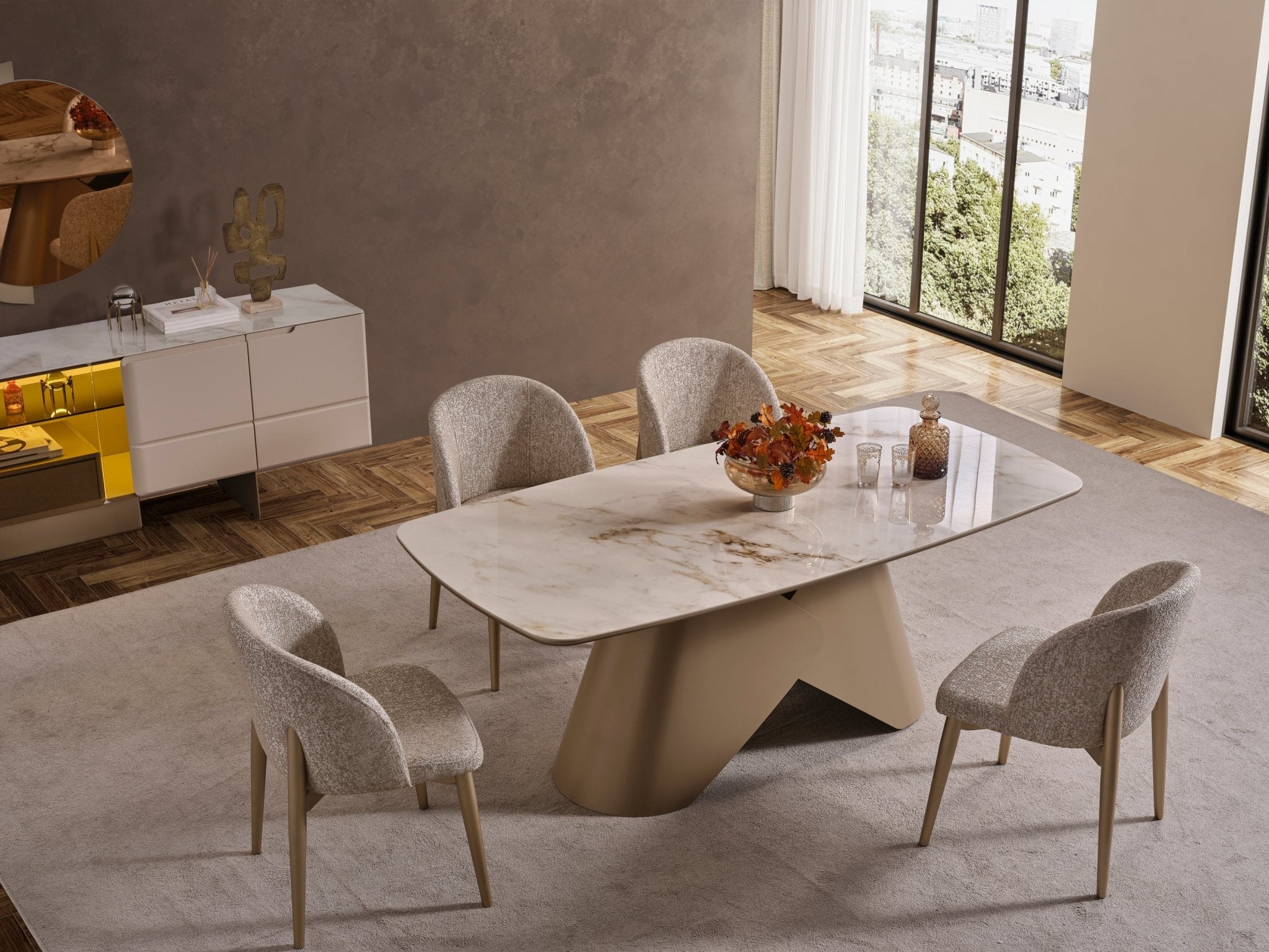 Nordic Luxury Yemek Odası - Rossohome