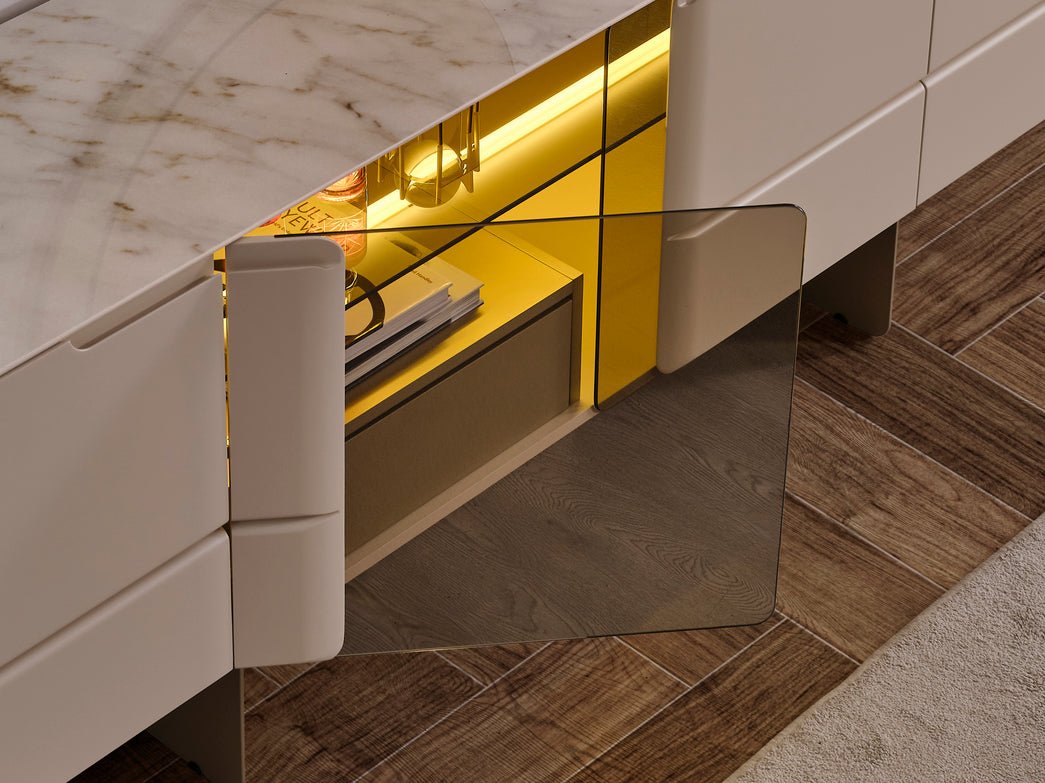 Nordic Luxury Konsol + Ayna - Rossohome