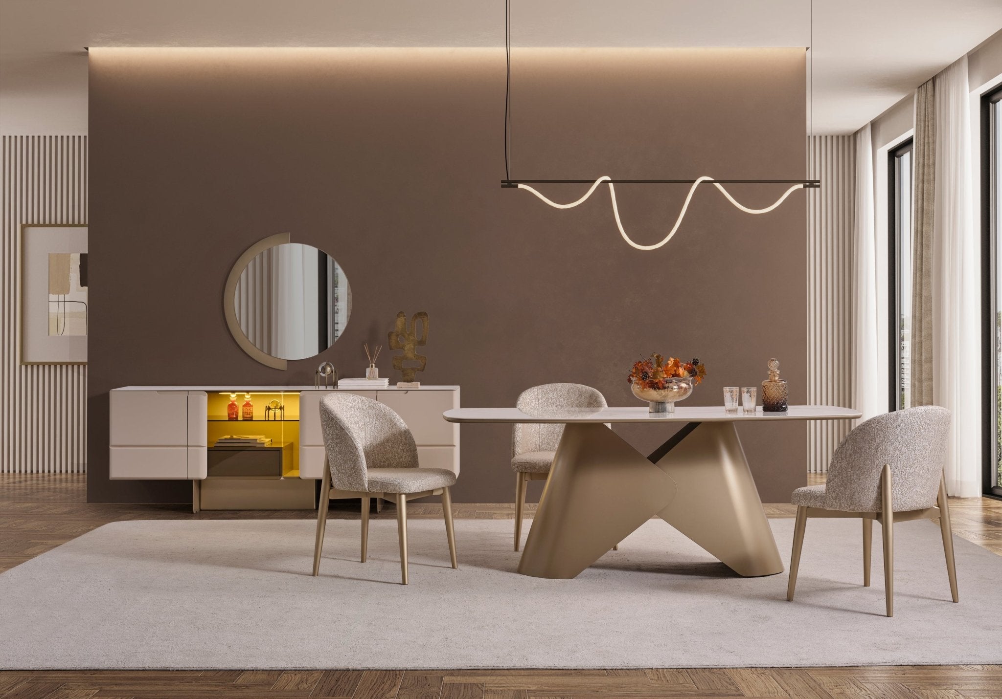 Nordic Luxury Yemek Odası - Rossohome