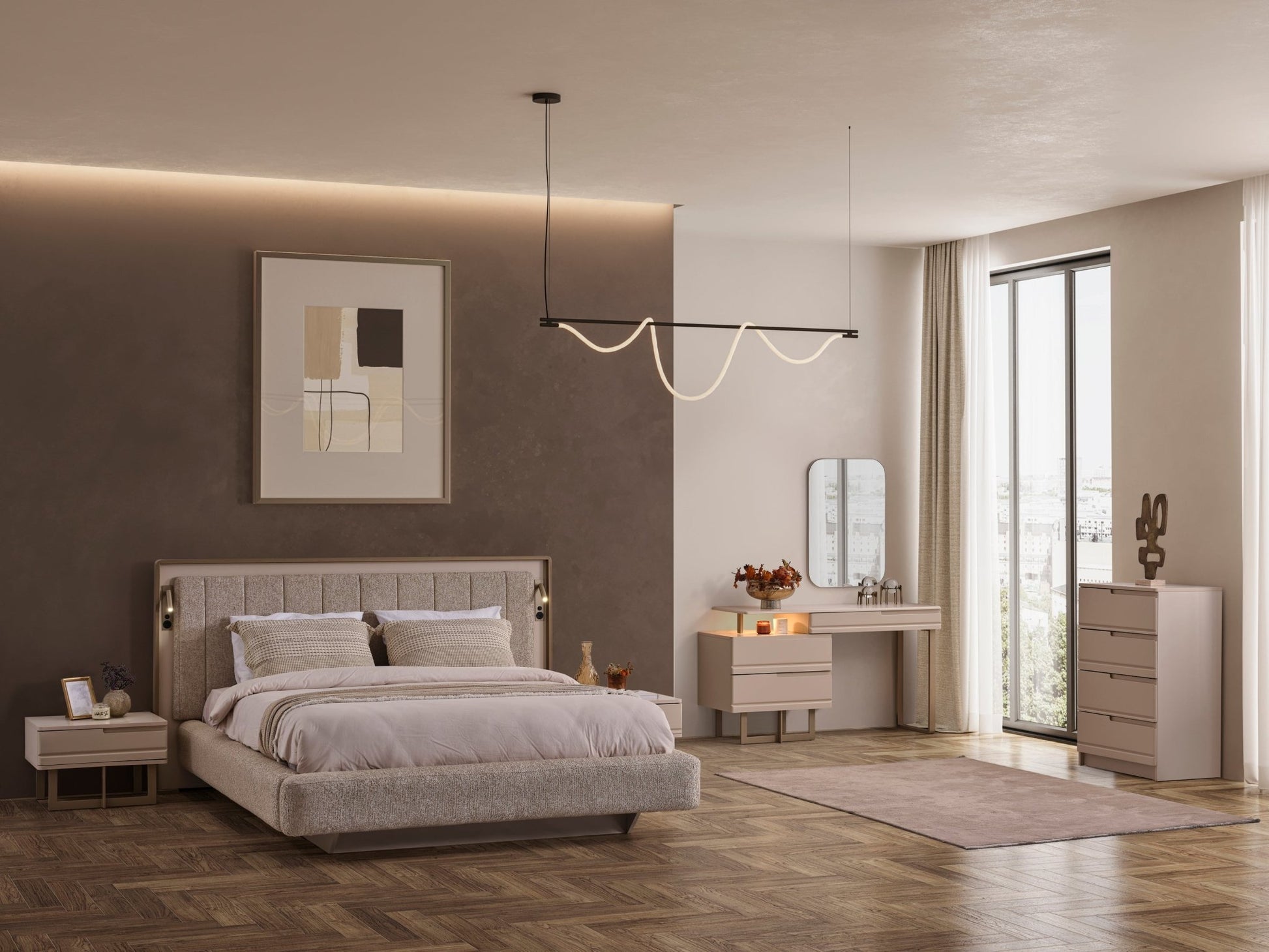 Nordic Luxury Yatak Odası Takımı - Rossohome