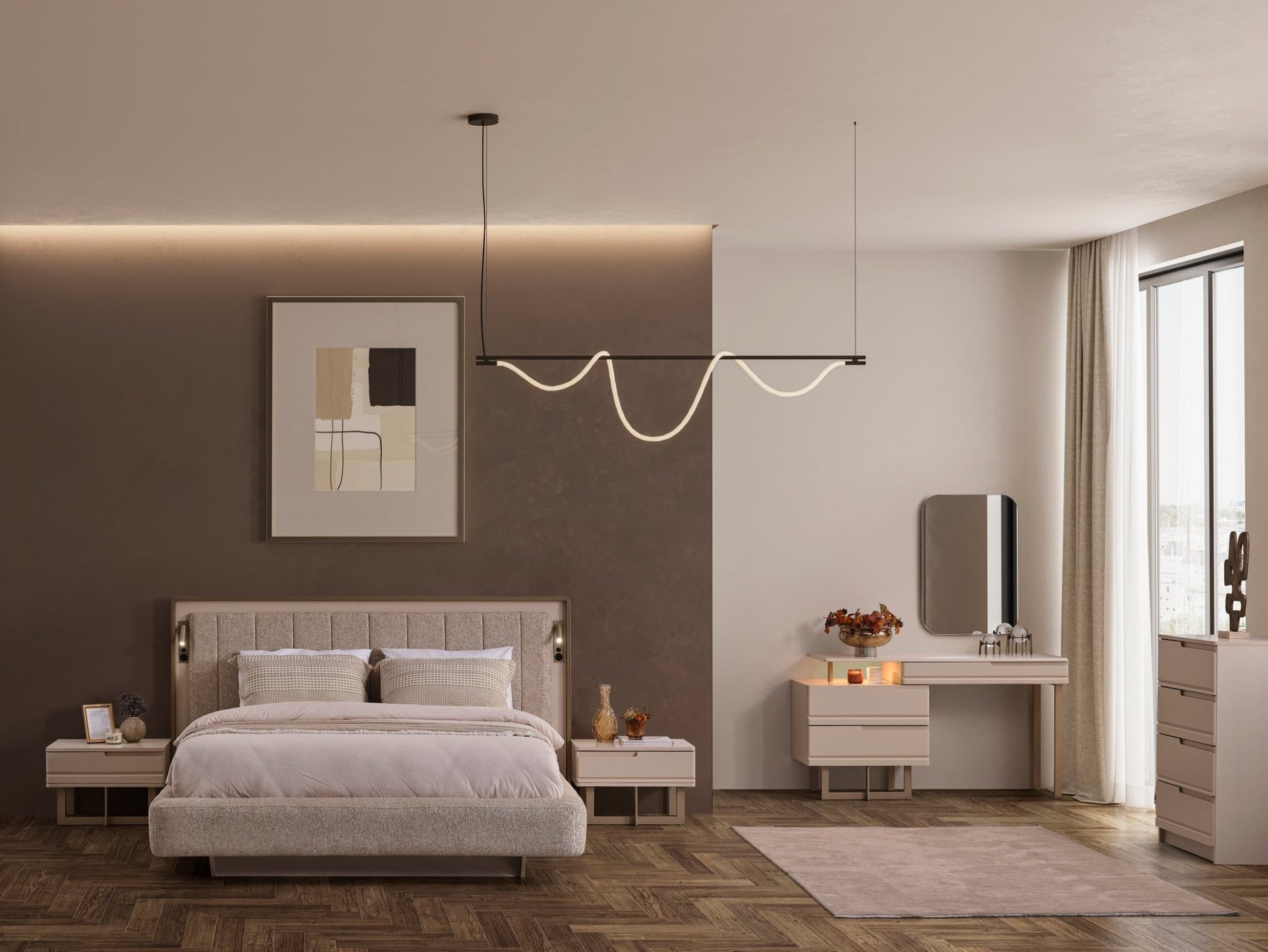 Nordic Luxury Yatak Odası Takımı - Rossohome