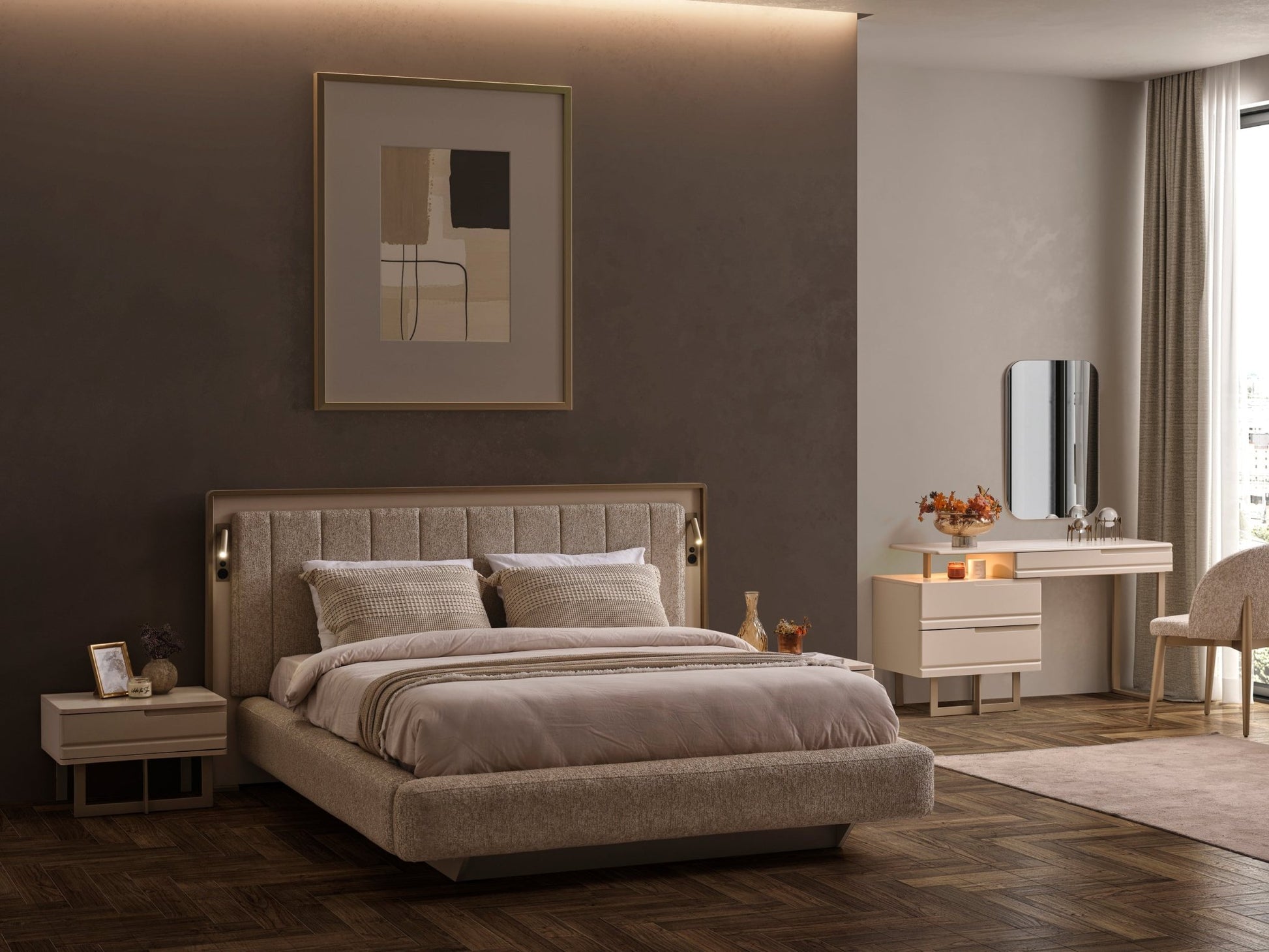 Nordic Luxury Yatak Odası Takımı - Rossohome
