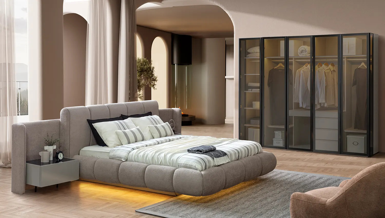 Zenith 5 Kapılı Dolap ( Akardion )