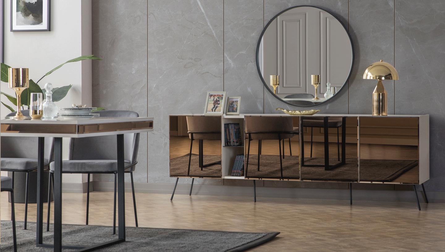 Bronze Aytaşı Yemek Odası - Resim 3