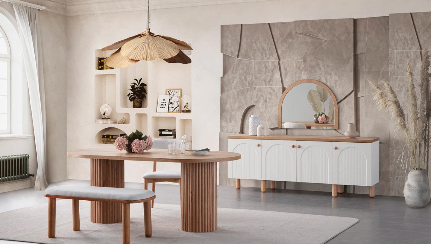 Nervür Yemek Odası Takımı - Resim 1