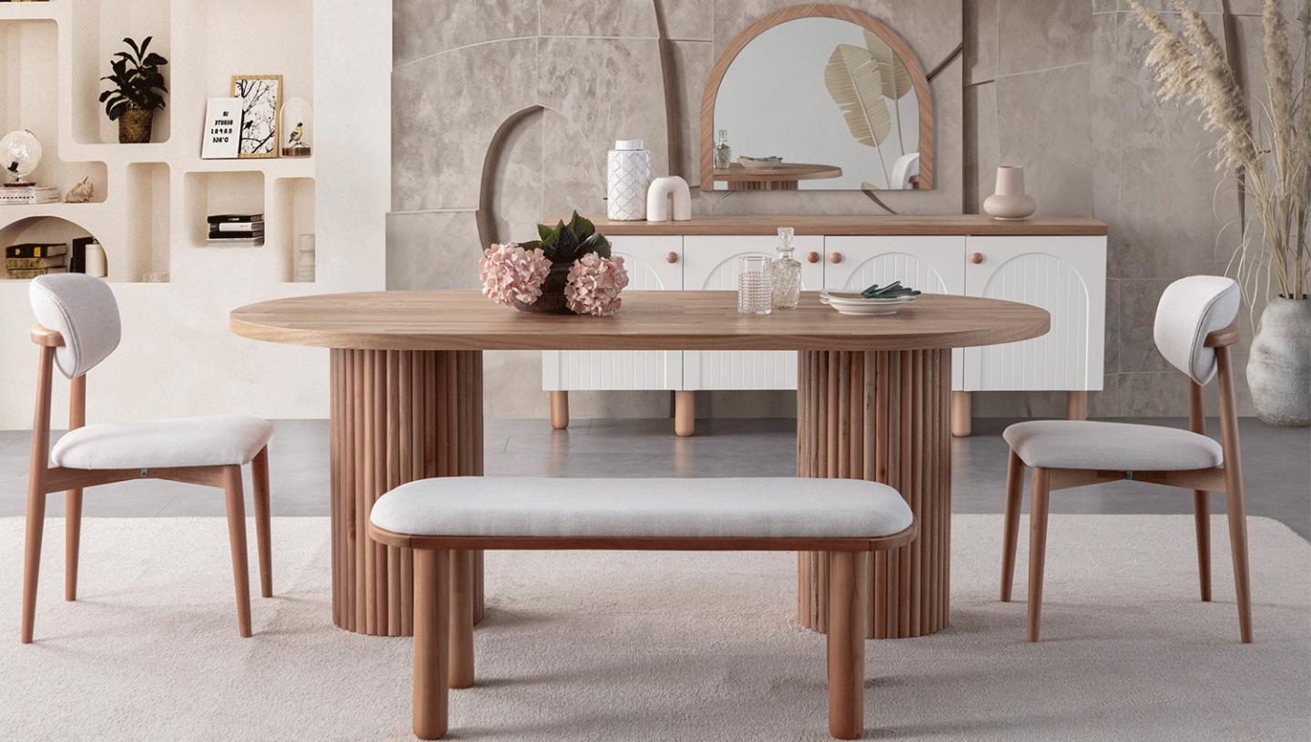 Nervür Yemek Odası Takımı - Resim 2