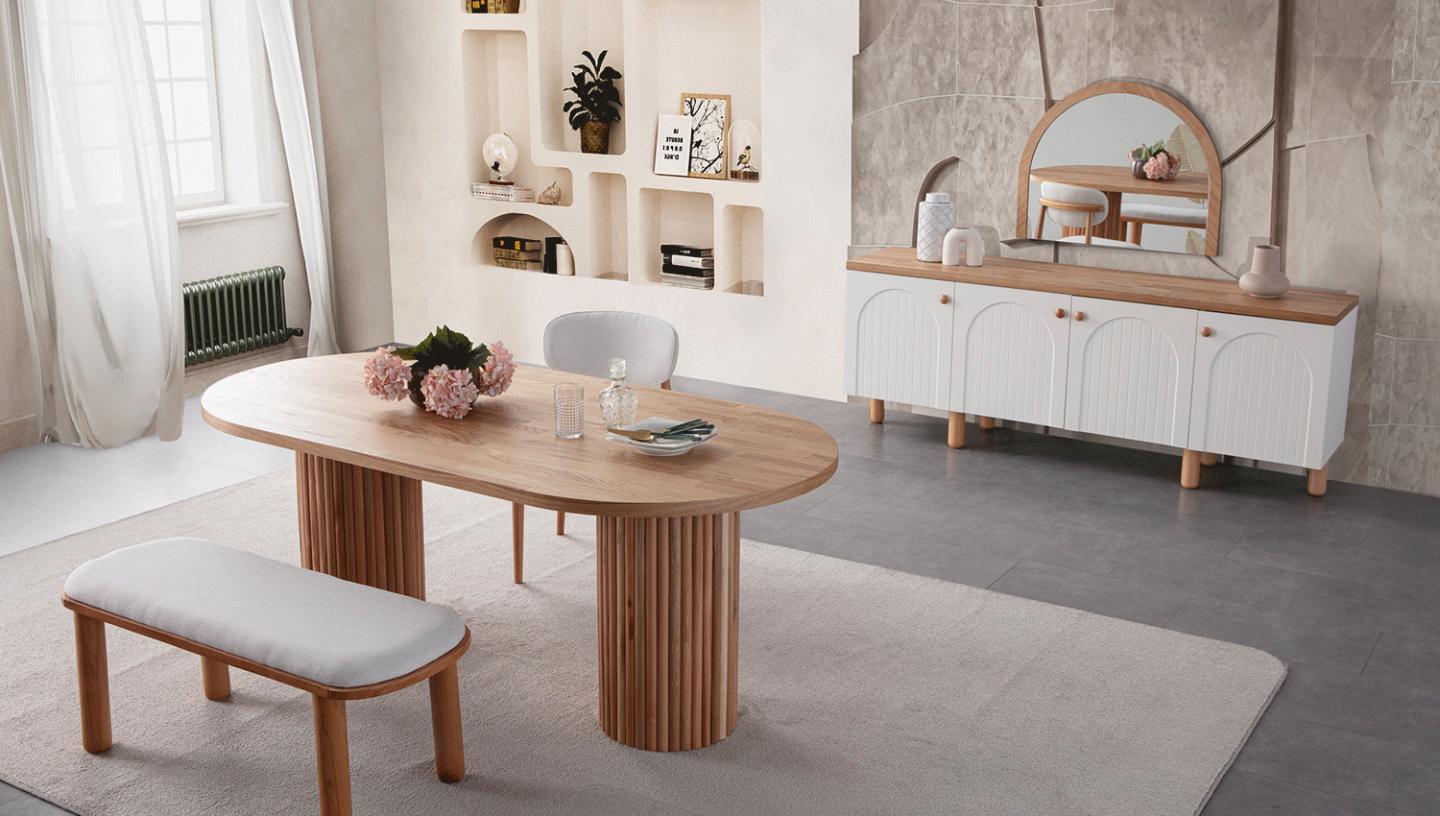 Nervür Yemek Odası Takımı - Resim 6