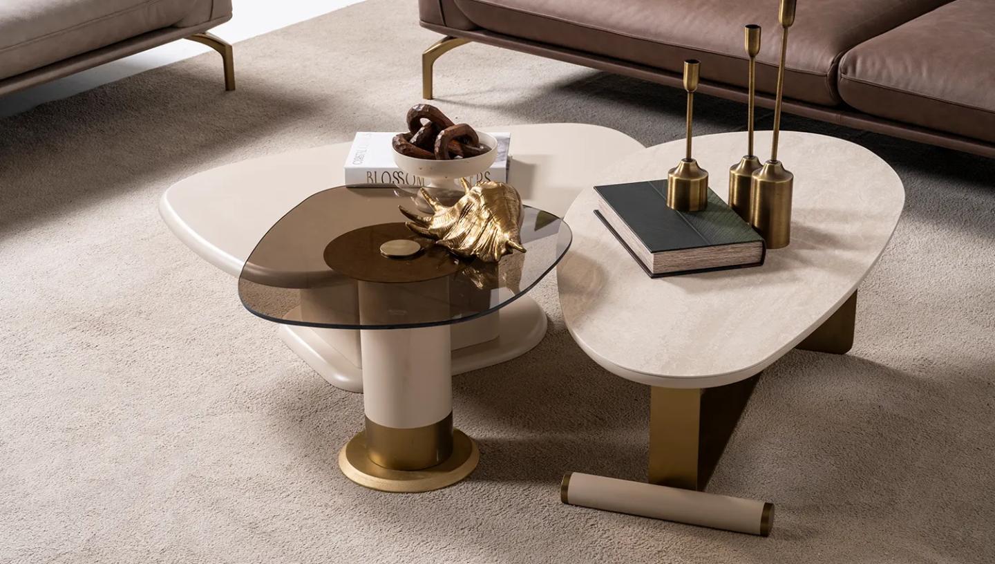 Siena Orta Sehpa (Porselen) - Resim 1