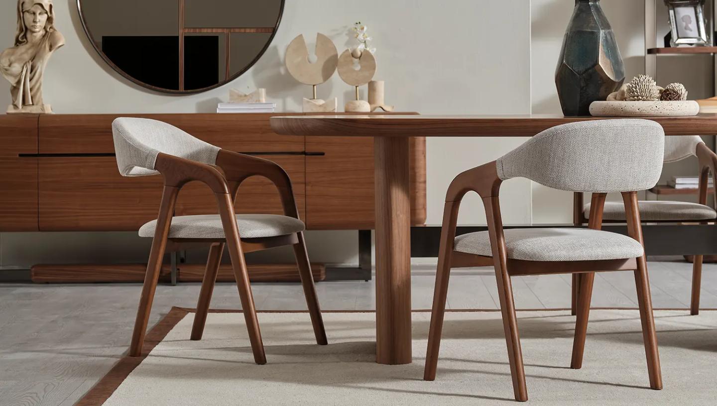 Dallas Ceviz Yemek Odası Takımı - Resim 12