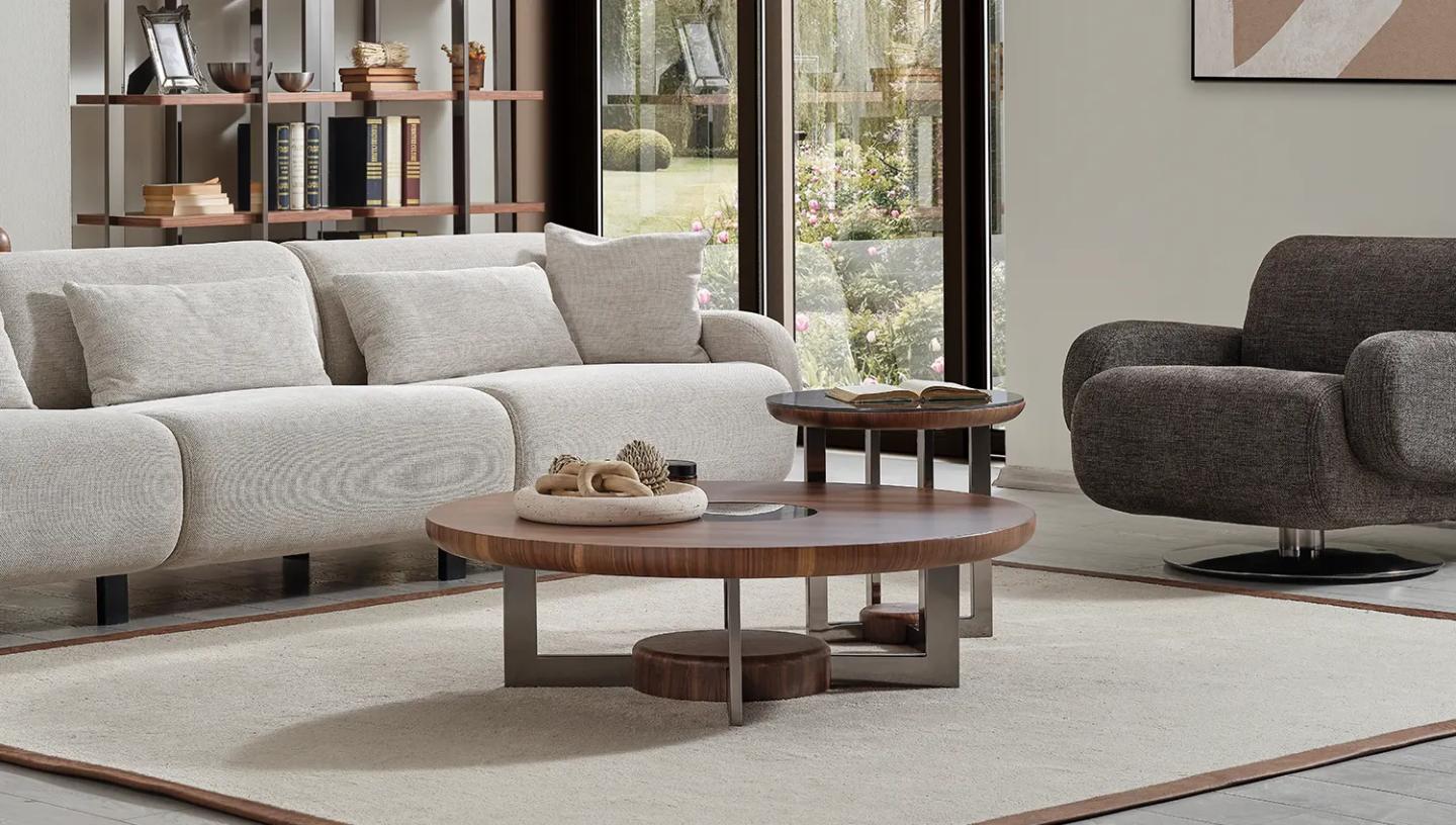 Dallas Ceviz Orta Sehpa - Resim 1