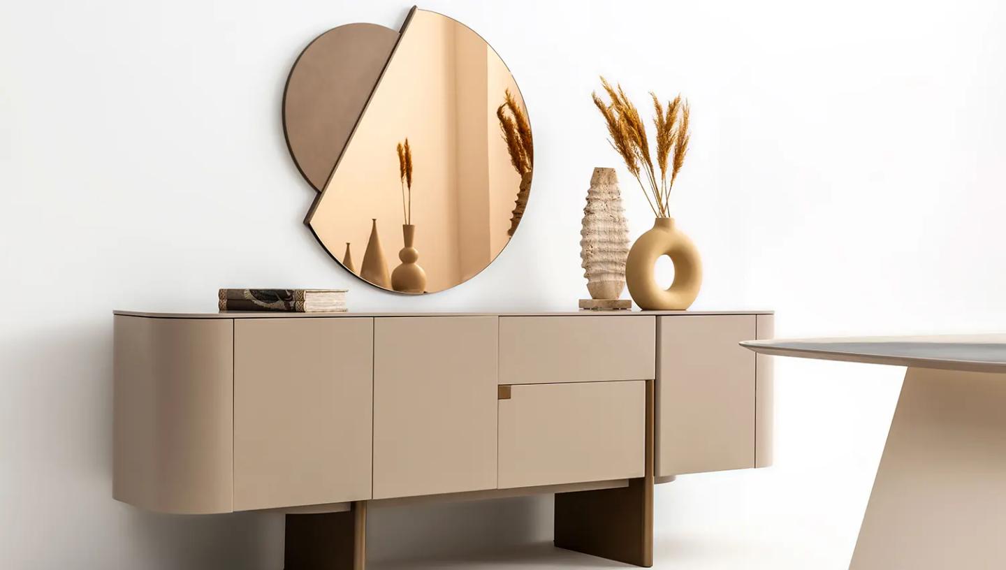 Delta Yemek Odası Takımı ( Bej - Gold) - Resim 8