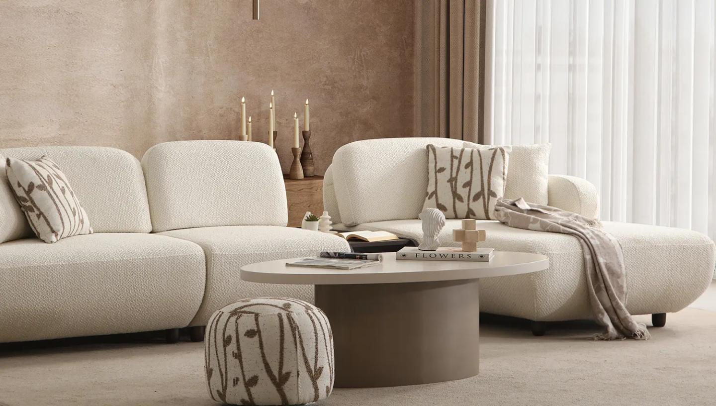 Maserati Krem Orta Sehpa - Resim 2