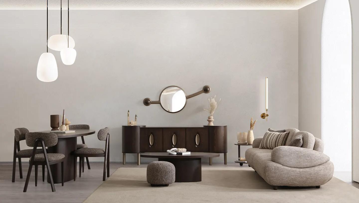 Maserati Koyu Ceviz Yemek Odası  - Resim 6