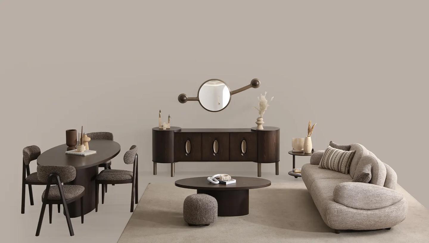 Maserati Koyu Ceviz Yemek Odası  - Resim 8