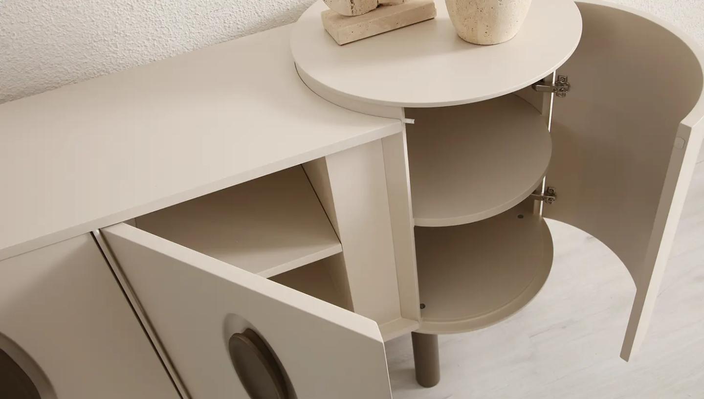 Maserati Krem Yemek Odası Takımı - Resim 6