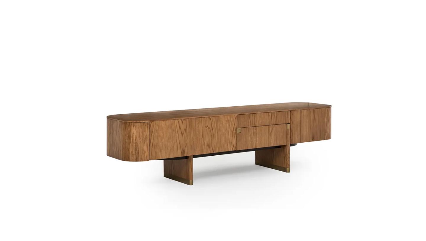 Delta Tv Ünitesi ( Açık Meşe - Bronz ) - Resim 3