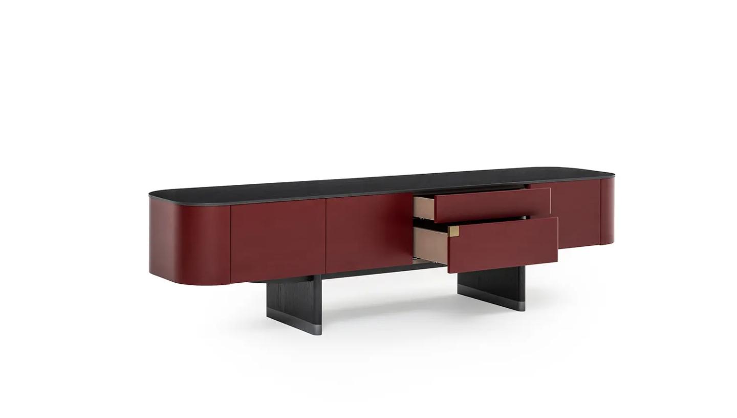 Delta Tv Ünitesi ( Bordo - Bronz) - Resim 4