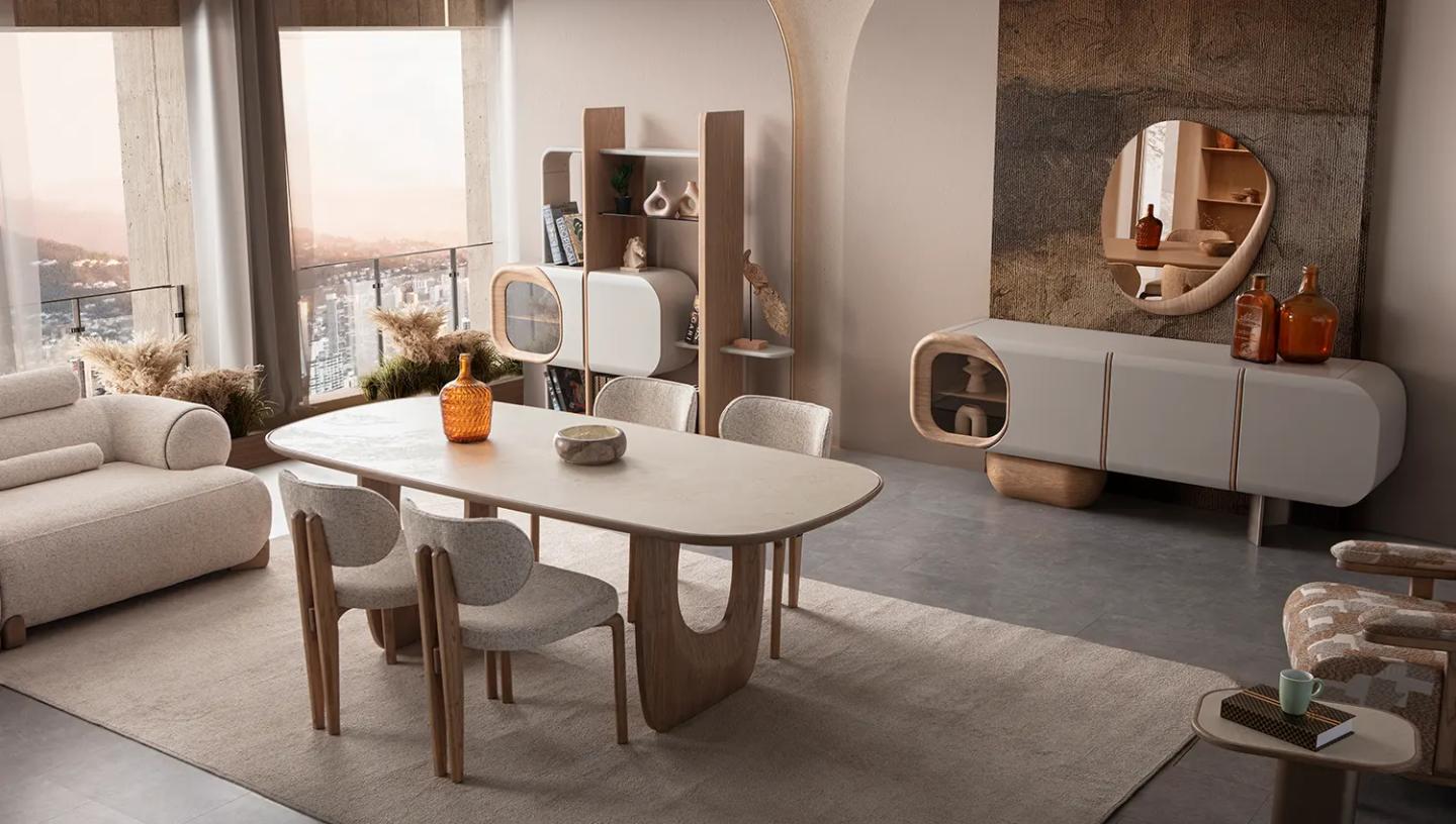 Fendi Yemek Odası Takımı - Resim 2