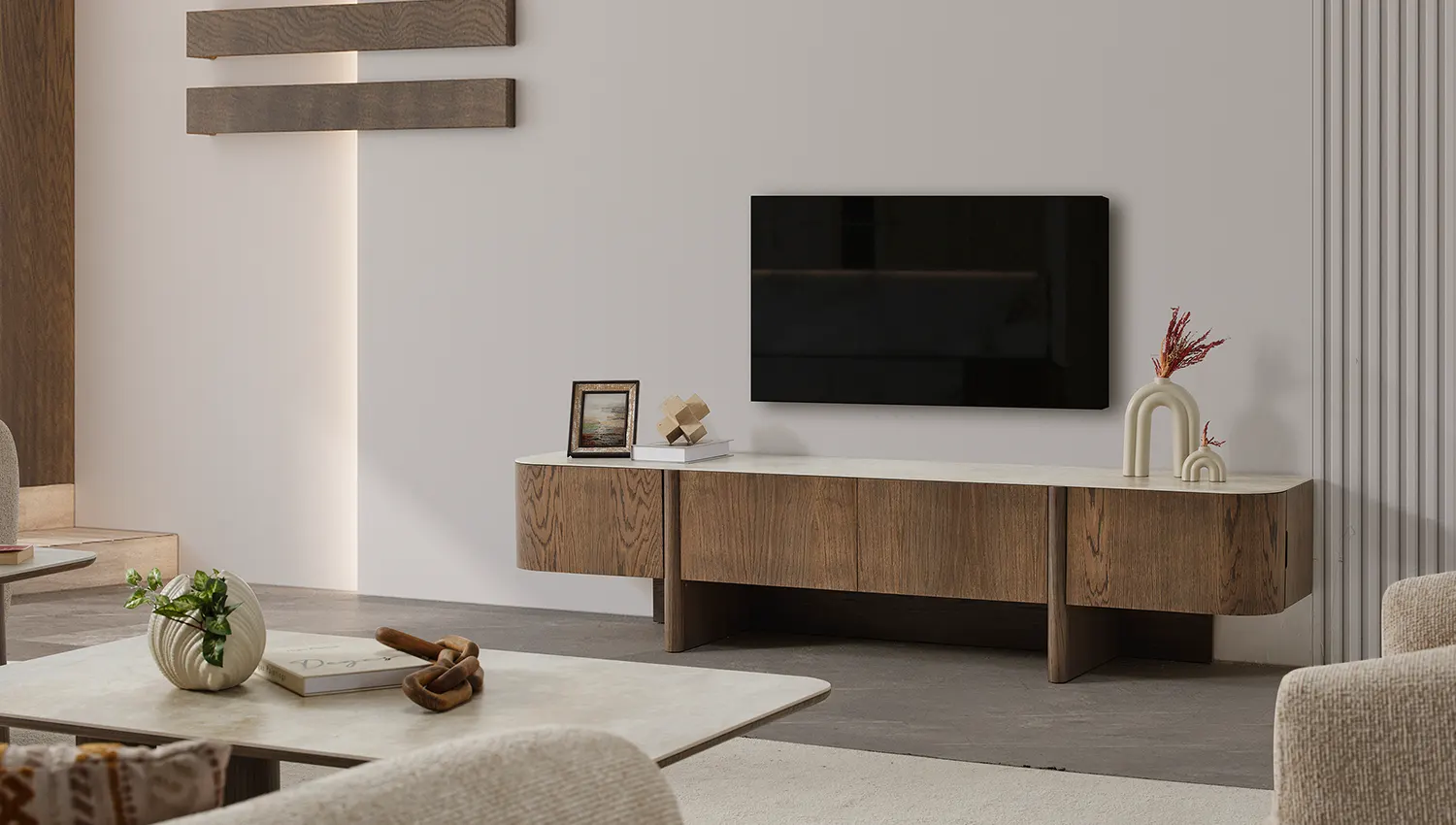 Olimpo Tv Ünitesi (Koyu Ceviz)