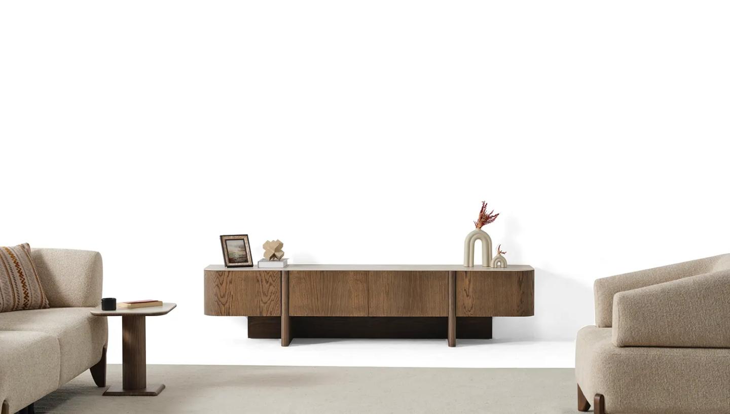 Olimpo Tv Ünitesi (Koyu Ceviz) - Resim 3