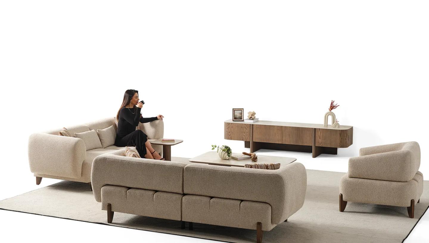 Olimpo Tv Ünitesi (Koyu Ceviz) - Resim 6