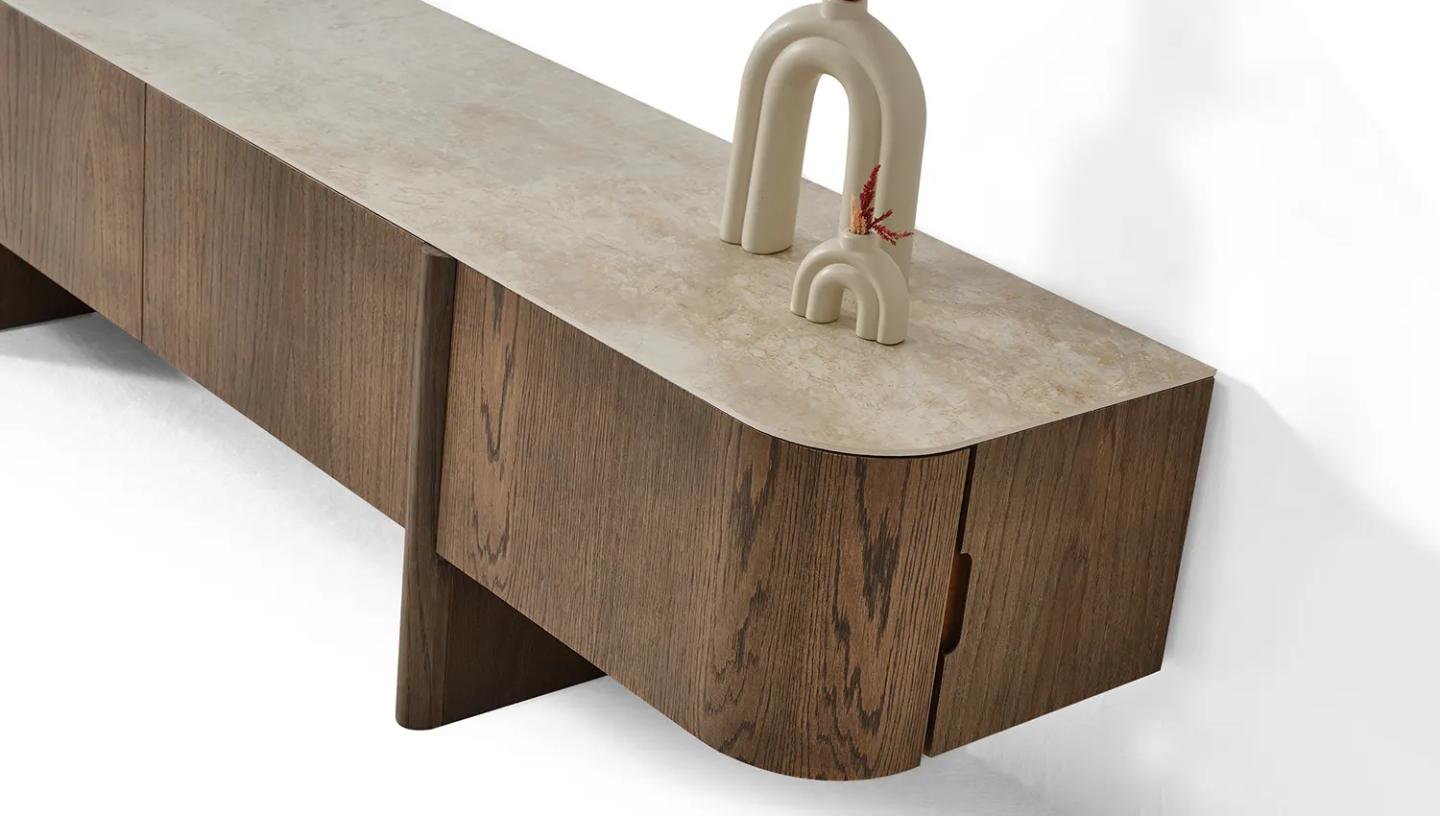 Olimpo Tv Ünitesi (Koyu Ceviz) - Resim 7