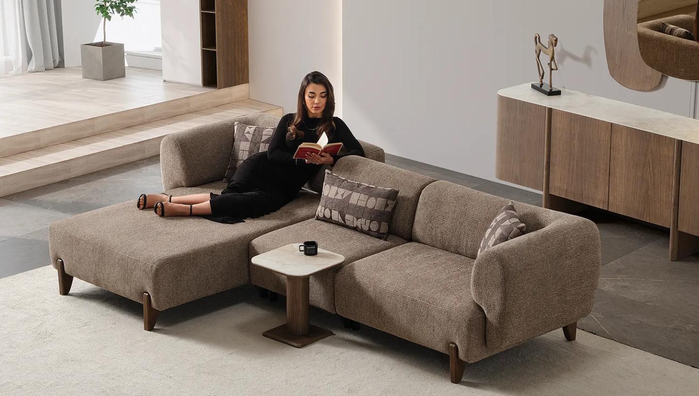 Olimpo Yan Sehpa (Koyu Ceviz) - Resim 3