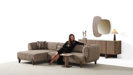 Olimpo Köşe Koltuk (Koyu Ceviz)