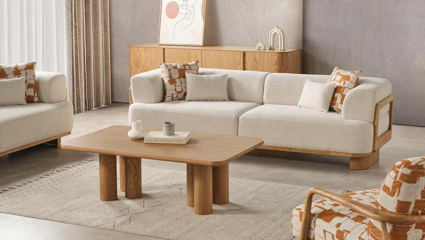 Olimpo Orta Sehpa (Meşe) - Resim 2