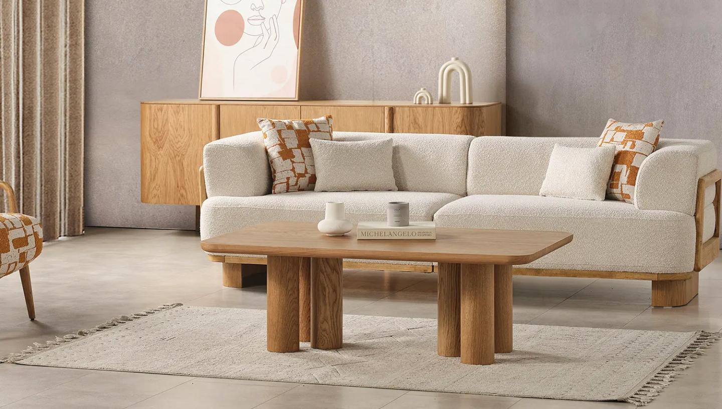 Olimpo Orta Sehpa (Meşe) - Resim 3