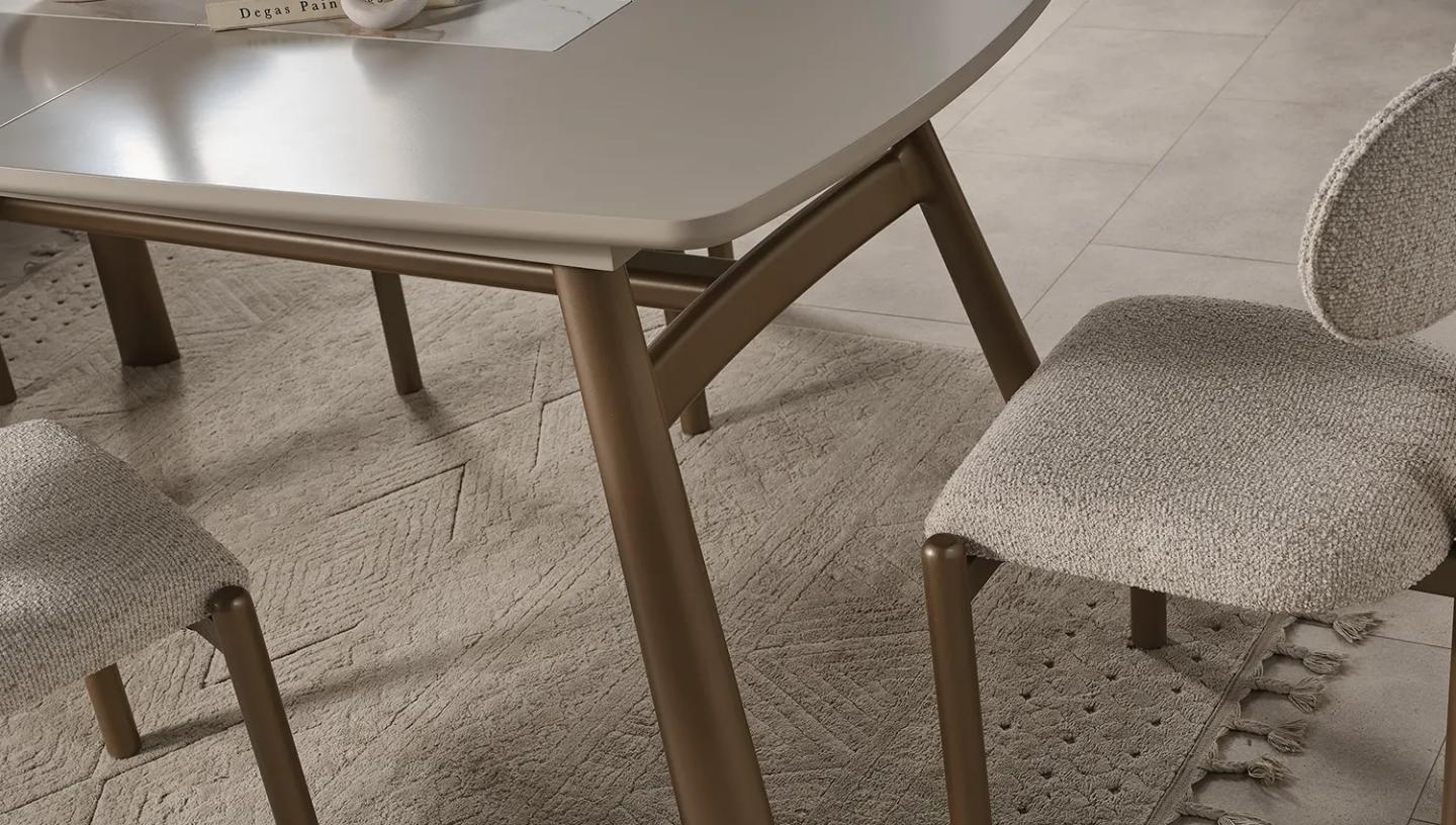 Hertech Yemek Odası Takımı ( Bronz) - Resim 20