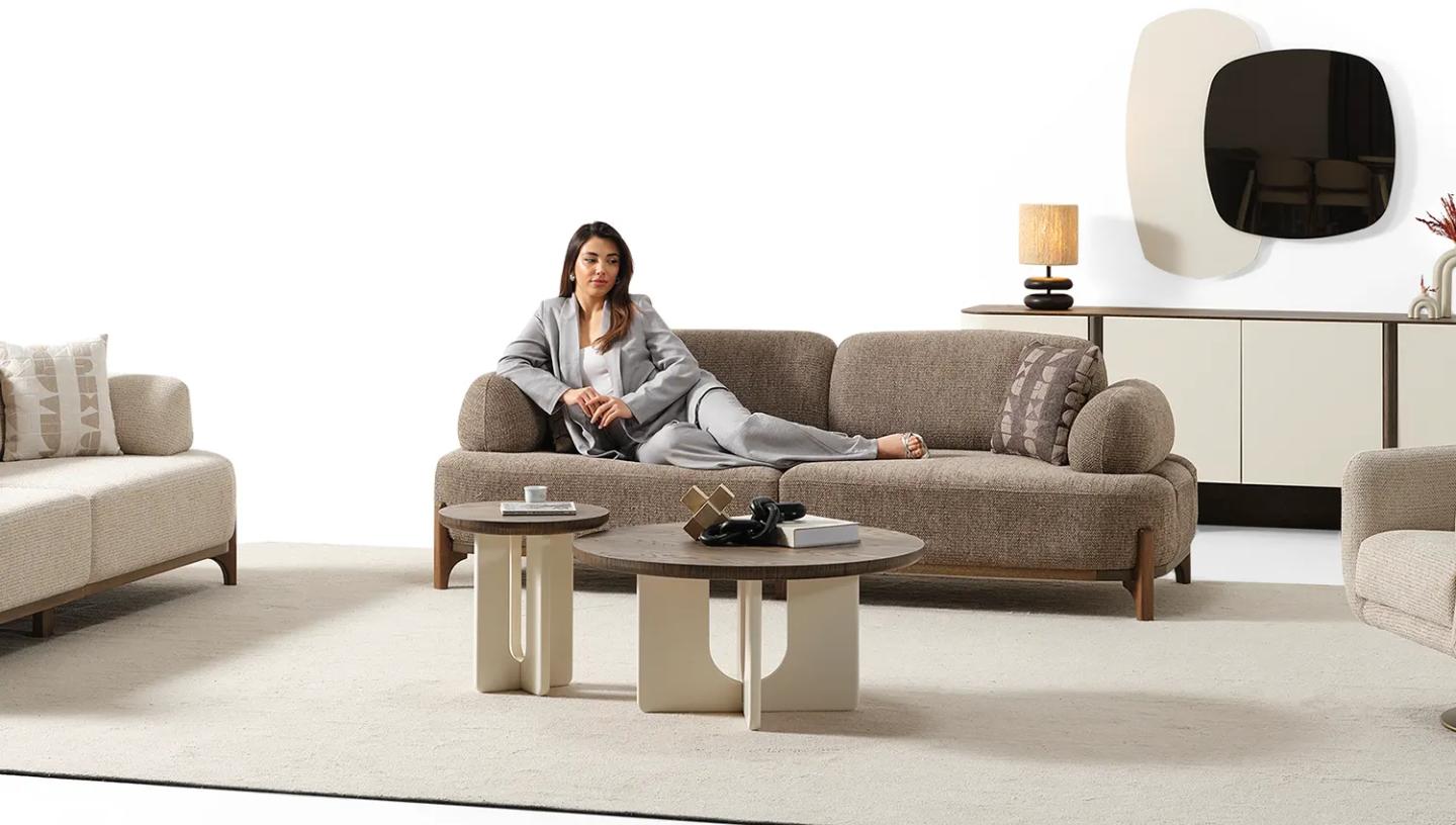 Hertech Yan Sehpa ( Koyu Ceviz ) - Resim 3