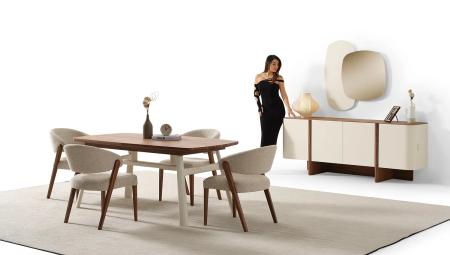 Hertech Yemek Odası Takımı ( Ceviz )