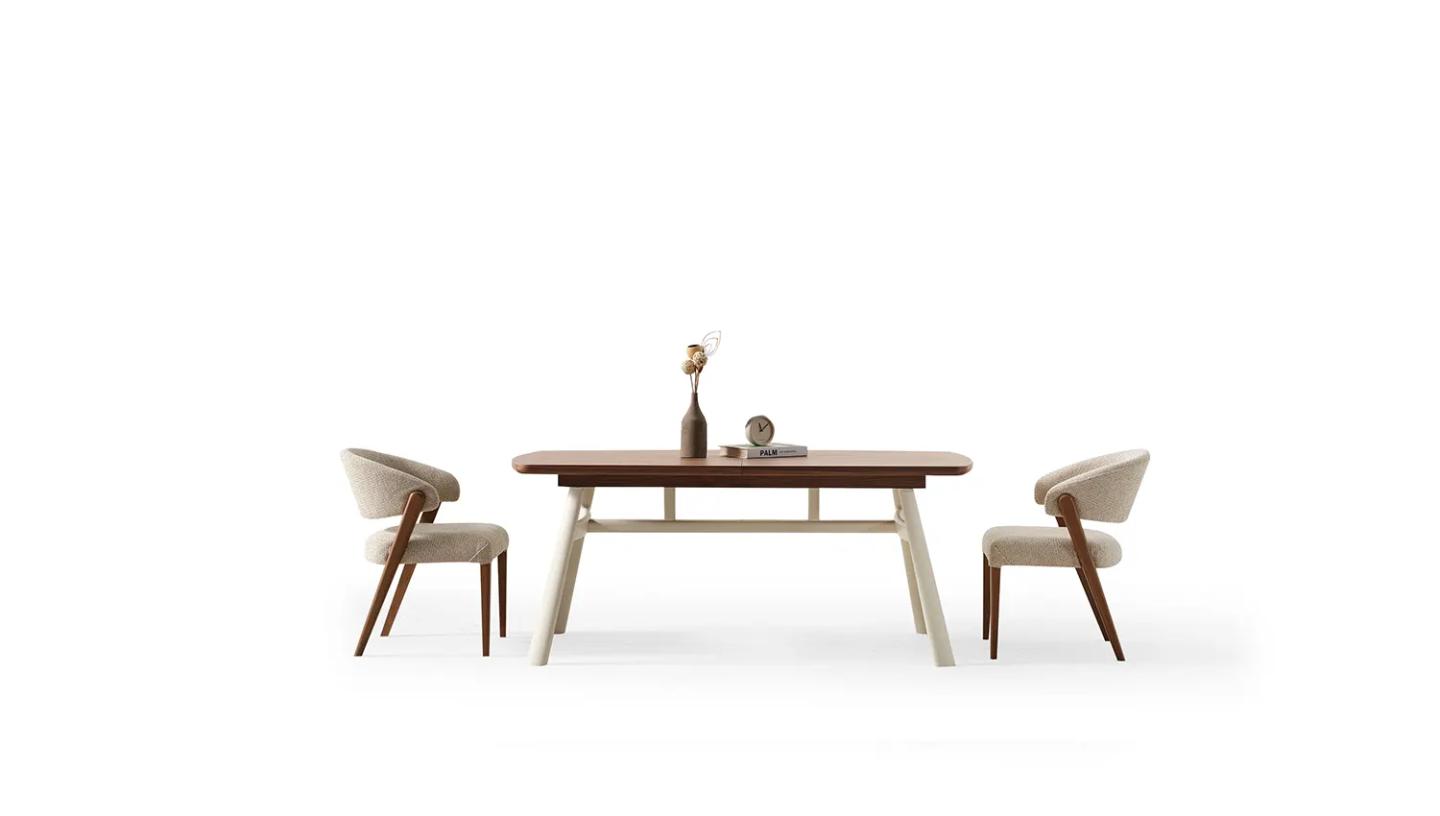 Hertech Yemek Odası Takımı ( Ceviz ) - Resim 7