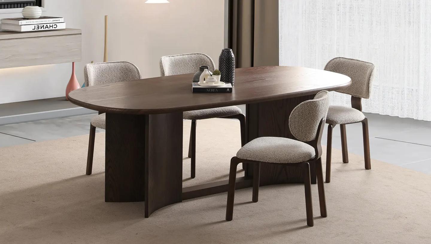 Rustic Dark Yemek Odası Takımı - Resim 2