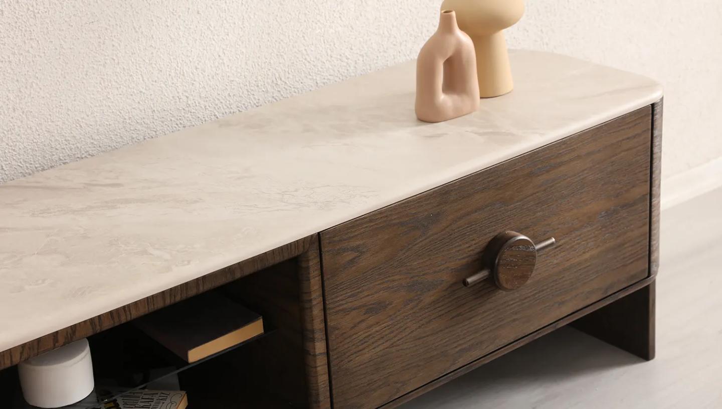 Rustic Dark Tv Ünitesi  - Resim 2