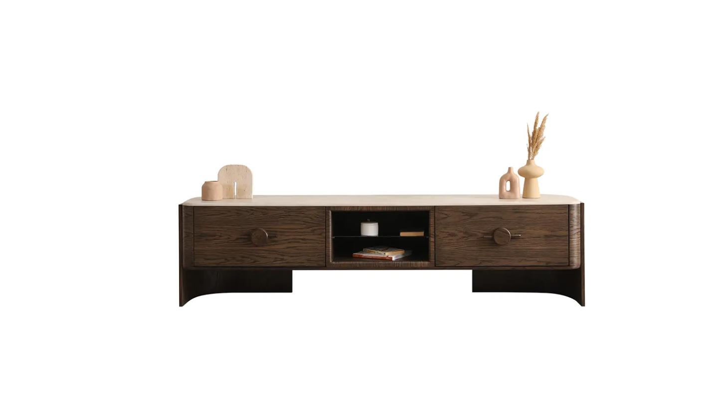 Rustic Dark Tv Ünitesi  - Resim 4