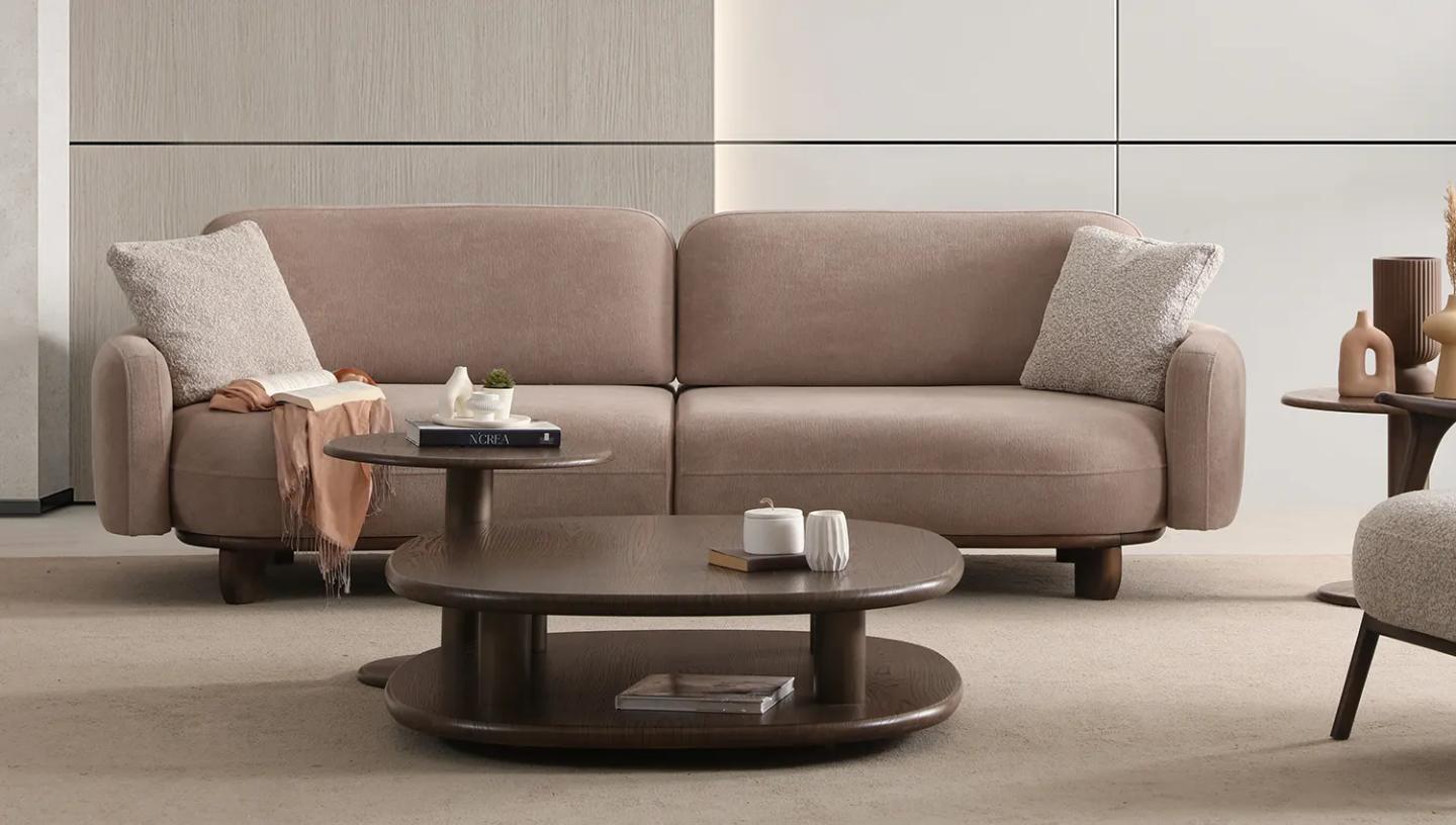 Rustic Dark Sıvamalı Yan Sehpa - Resim 3