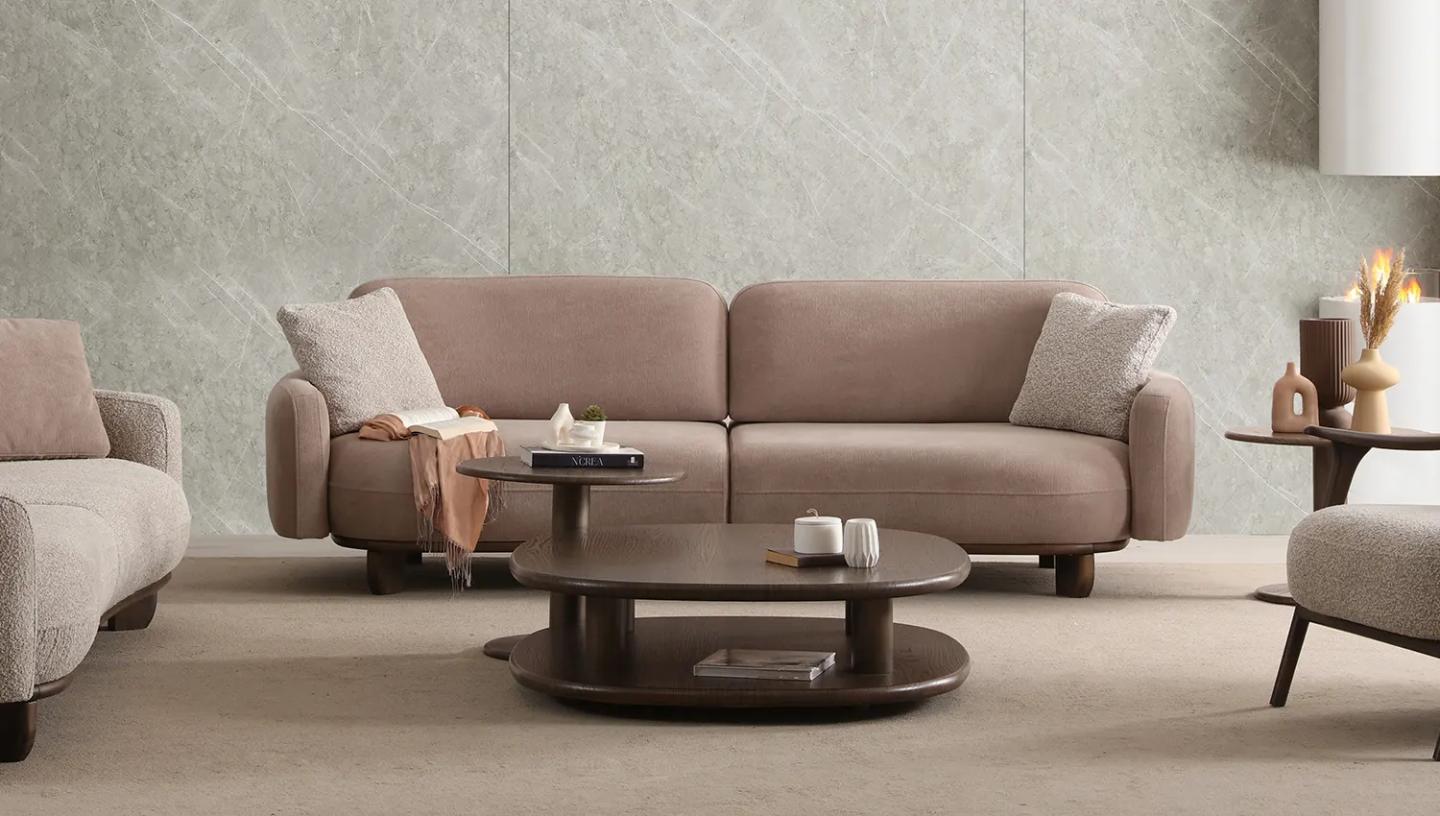 Rustic Dark Orta Sehpa - Resim 2