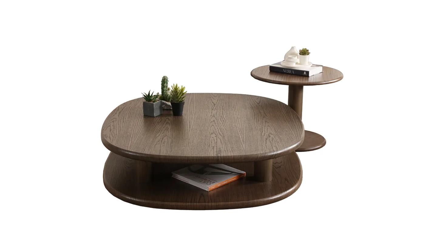 Rustic Dark Orta Sehpa - Resim 3