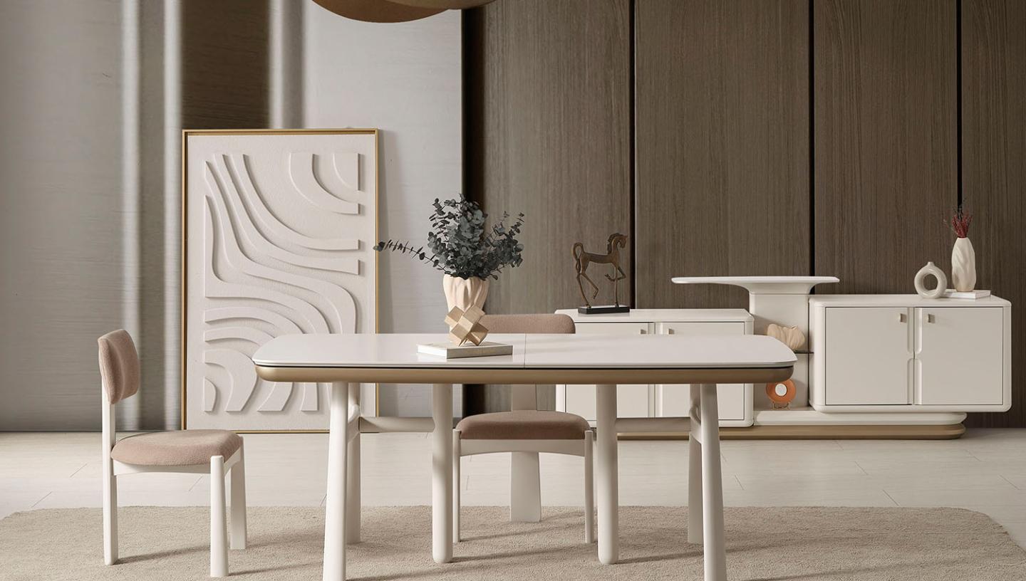 Velluto Yemek Odası Takımı ( Lake ) - Resim 4