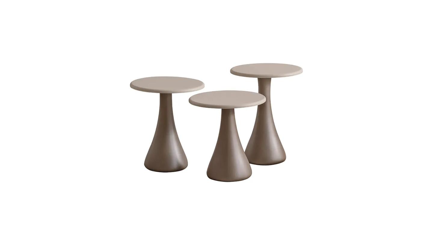 Lunna Orta Sehpa 3'lü Yuvarlak  - Resim 1