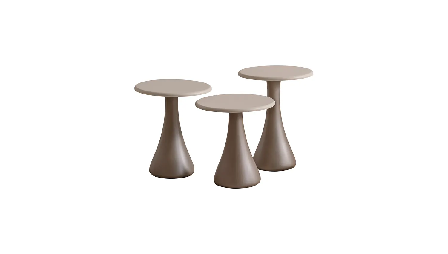 Lunna Orta Sehpa 3'lü Yuvarlak 